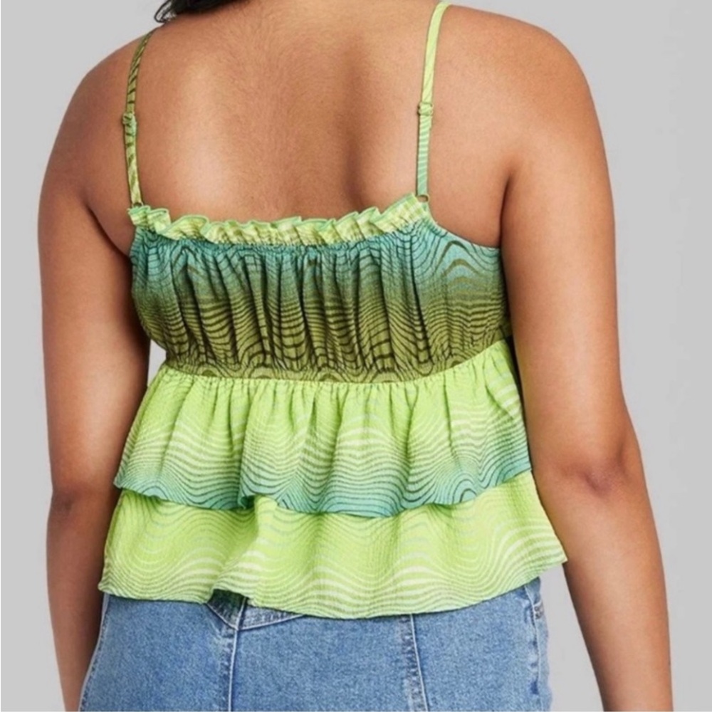 WILD FABLE RUFFLE CROP TOP - Picture 9 of 10